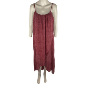 H&M women's wine sleeveless long dress size 14